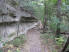 A pleasant stretch of trail running along the rock wall