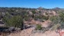 Many jeep trails dropping off into a "bowl" area (photo courtesy of A. McGowen)