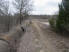 Section of trail and pipeline near the school trailhead