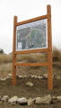 Kiosk at the trailhead of Sansom Park