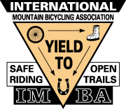 Multi-use trail sign (Early IMBA)